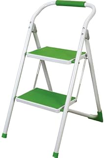 持ち手付き折りたたみ ステップ台(脚立2段) オレンジ LFS-007OR 持ち手付き折りたたみ ステップ台(脚立2段) オレンジ LFS-007OR